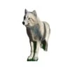 Natur Foam 3D Target - Arctic White Wolf Standing -Bow Master Supplies NAT062