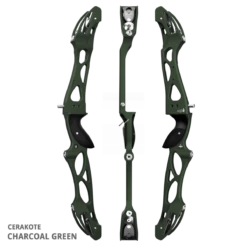 Mybo Elite 25" Recurve Riser 2024 -Bow Master Supplies elite charcoal green 852601
