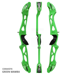 Mybo Elite 25" Recurve Riser 2024 -Bow Master Supplies elite green mamba 852612